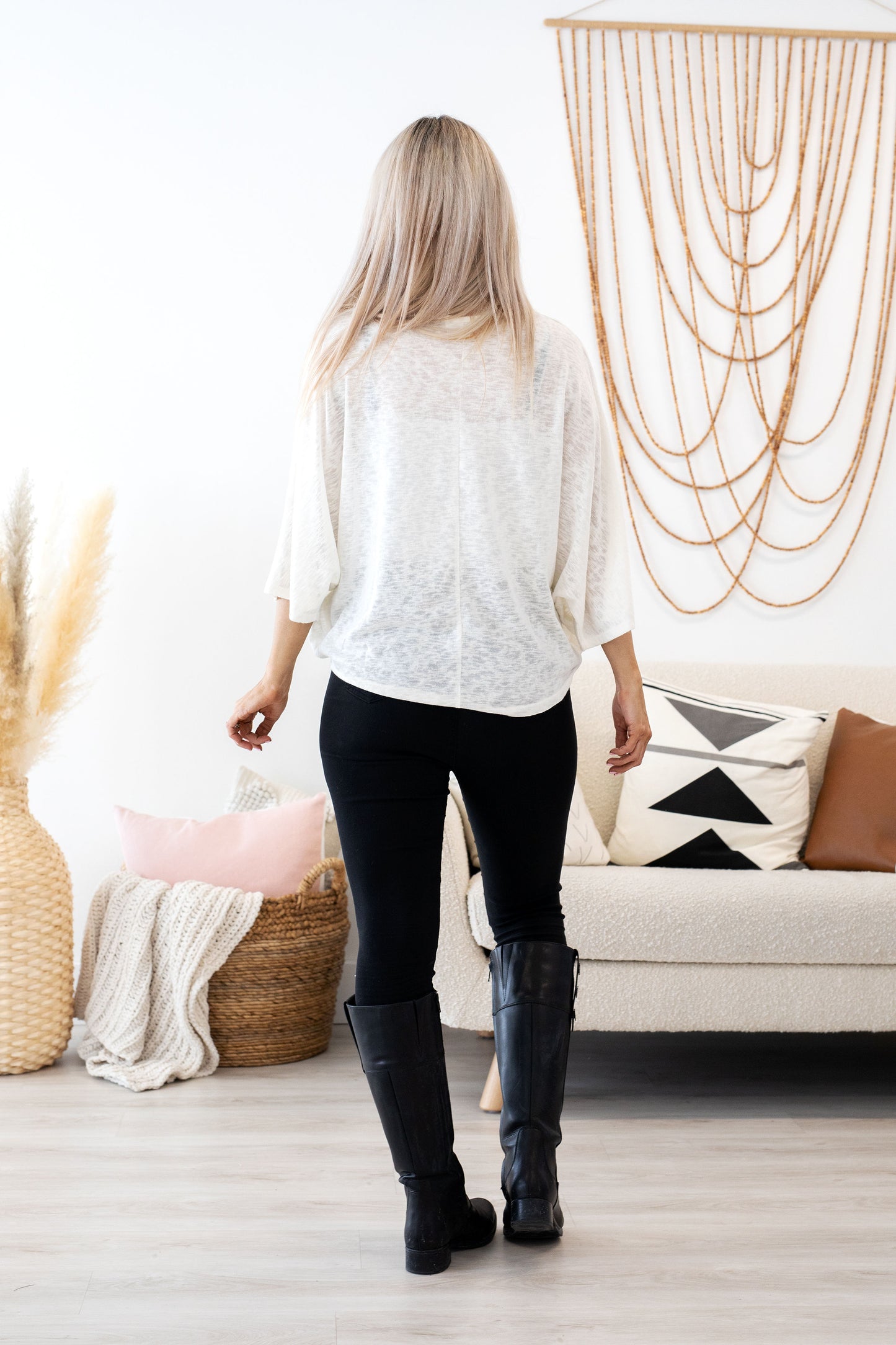Ciara Dolman Sleeves Surplice Soft Knit Top