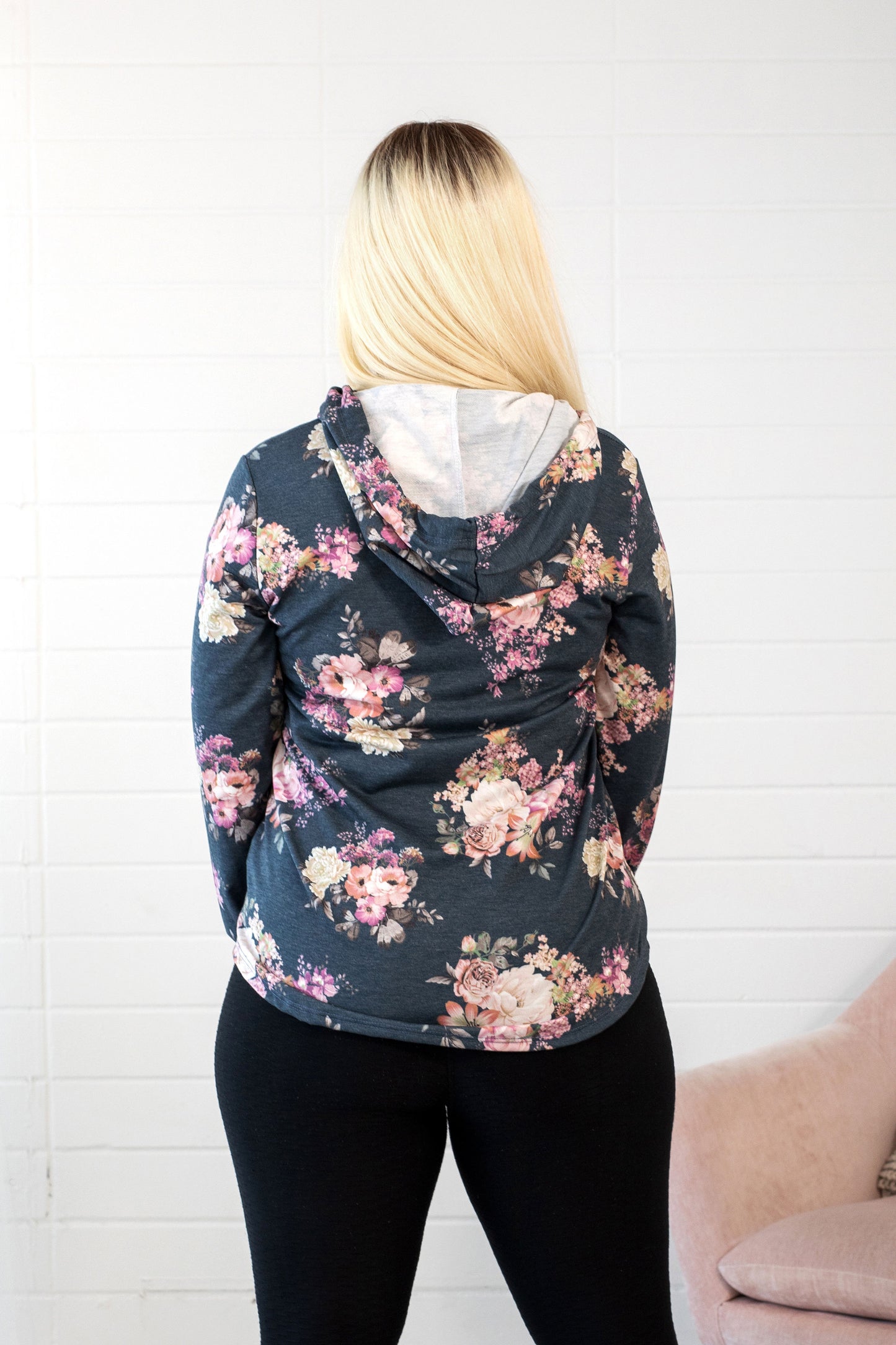Beautiful Days Navy Floral Hoodie
