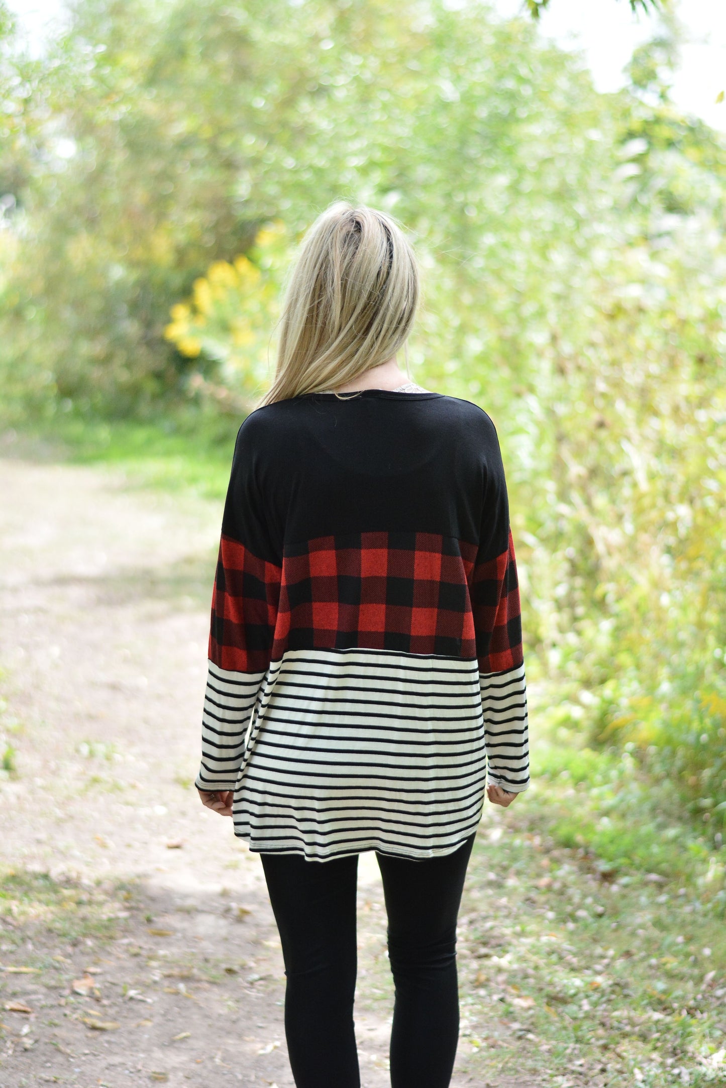 Sweetness Plaid Tunic Top