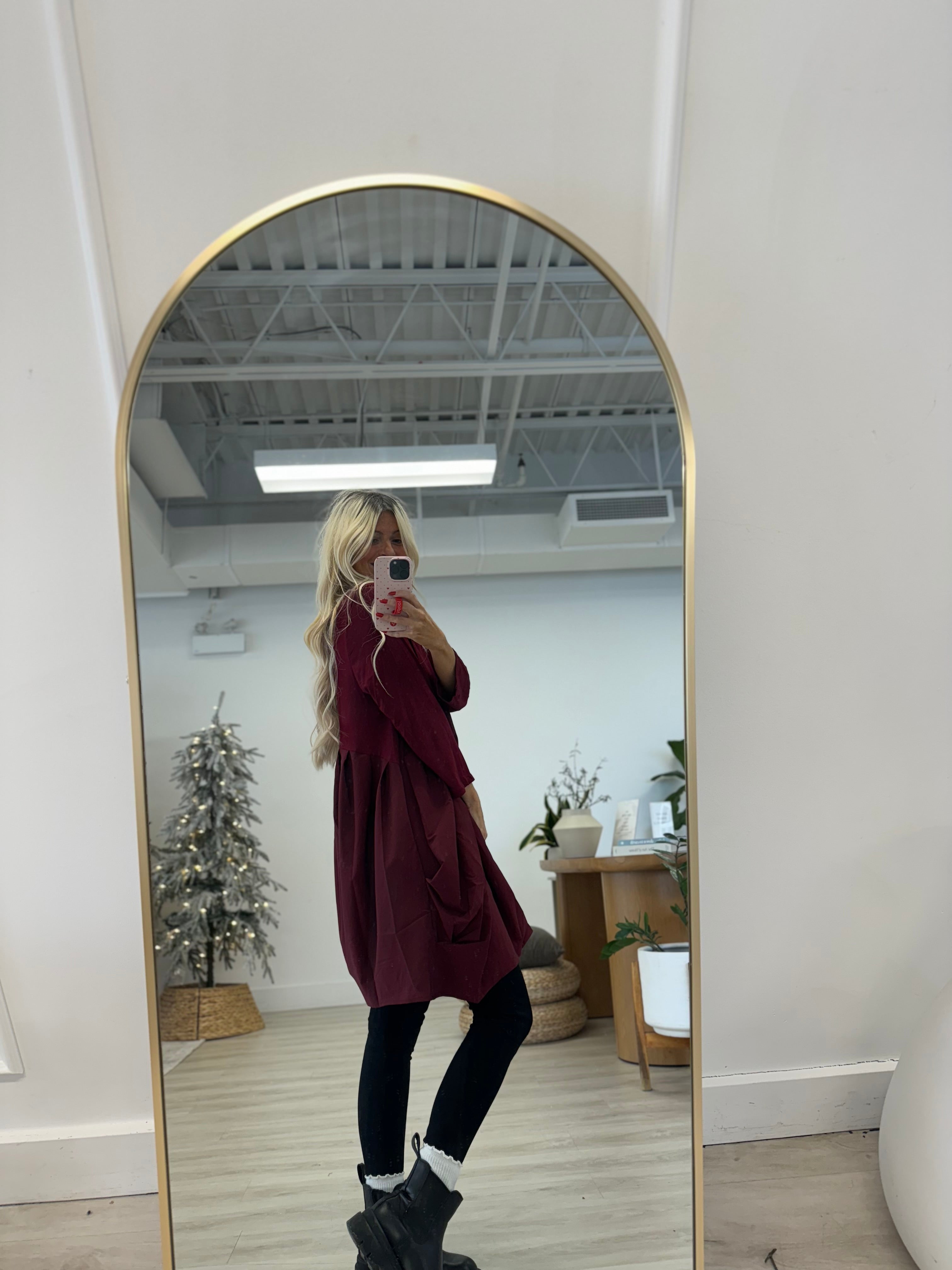 Burgundy Mary Dressy Tunic