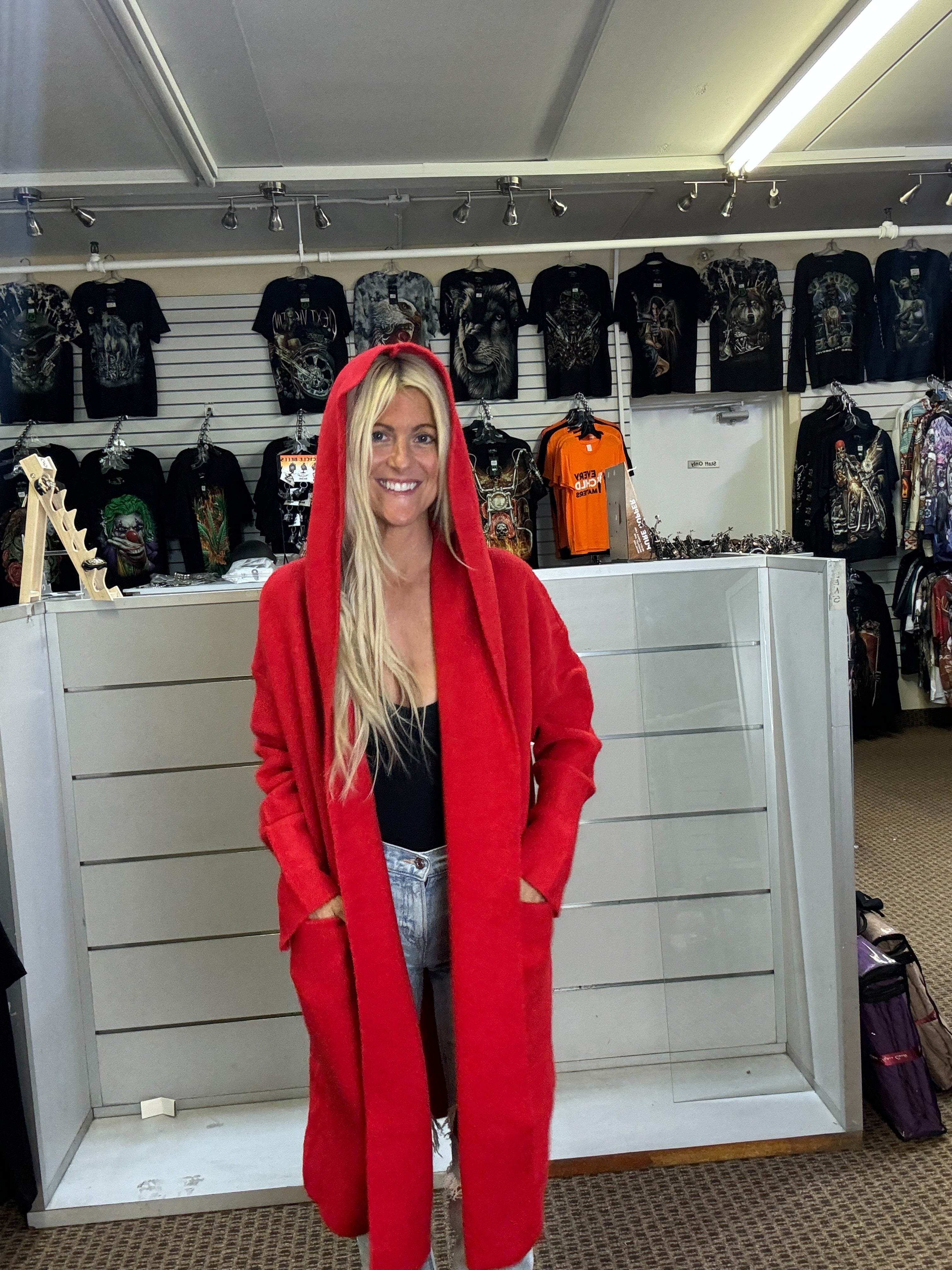 The Perfect Red Coatigan-SALE