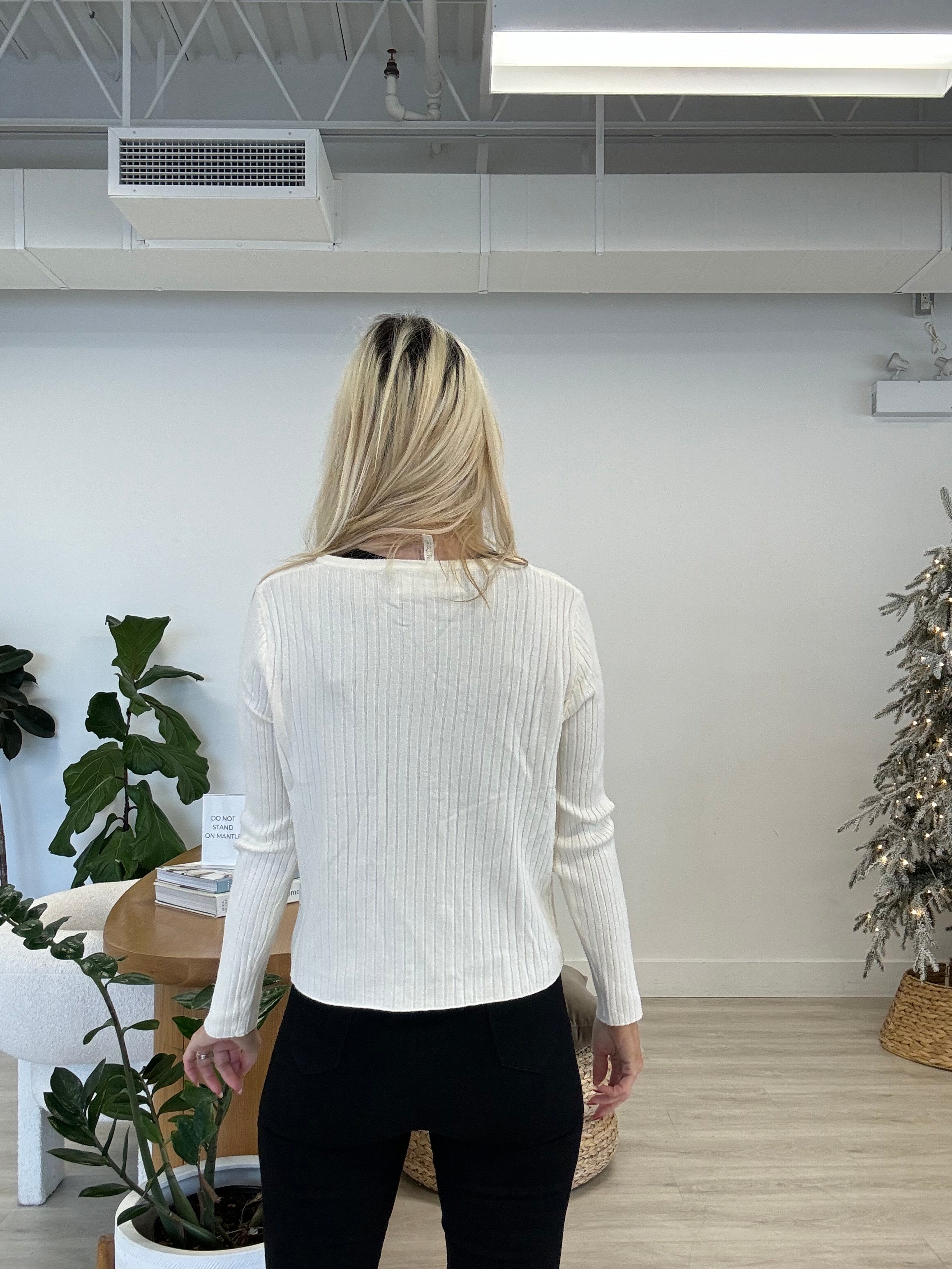 Soft Charli Cardigan Sweater -Cream