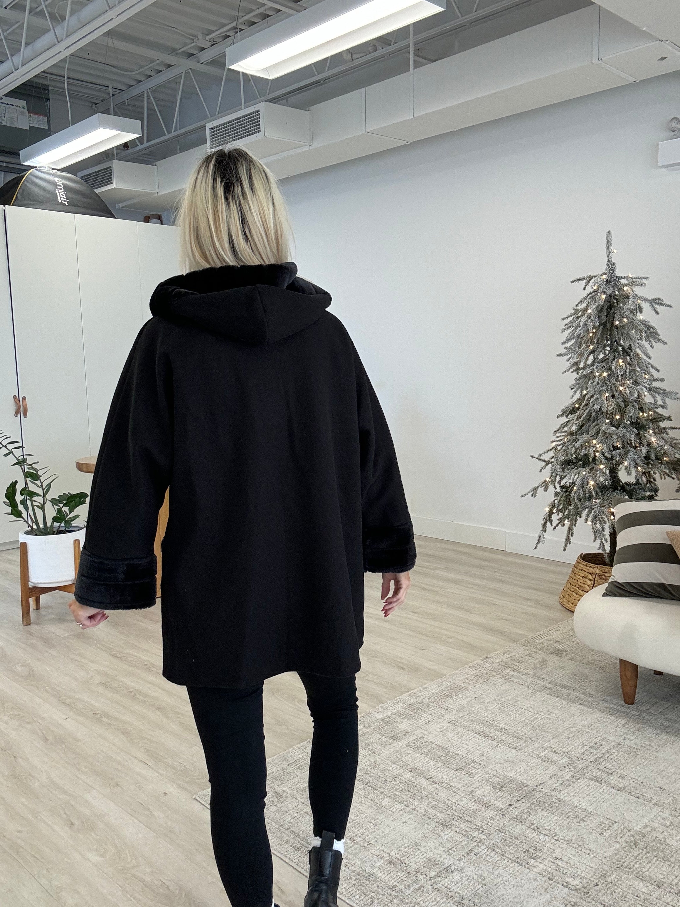 The Ellie Black Made in Italy Lightweight Jacket