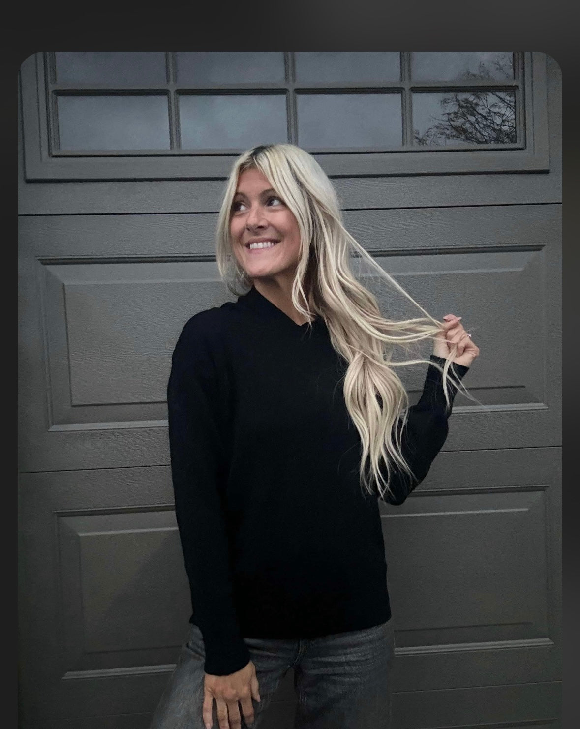 Soft Sam Hoodie Sweater-Black