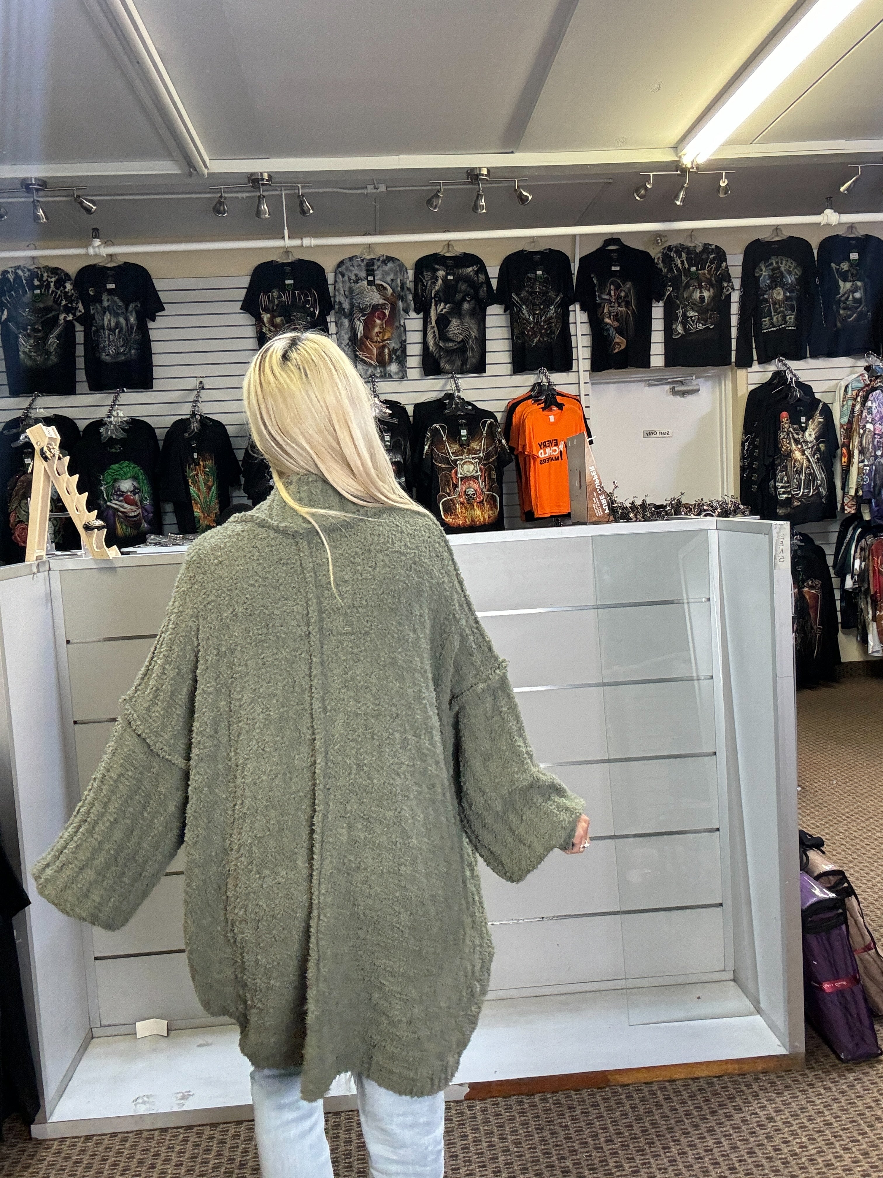 Super Soft Dreamy Cardigan-Green-SALE