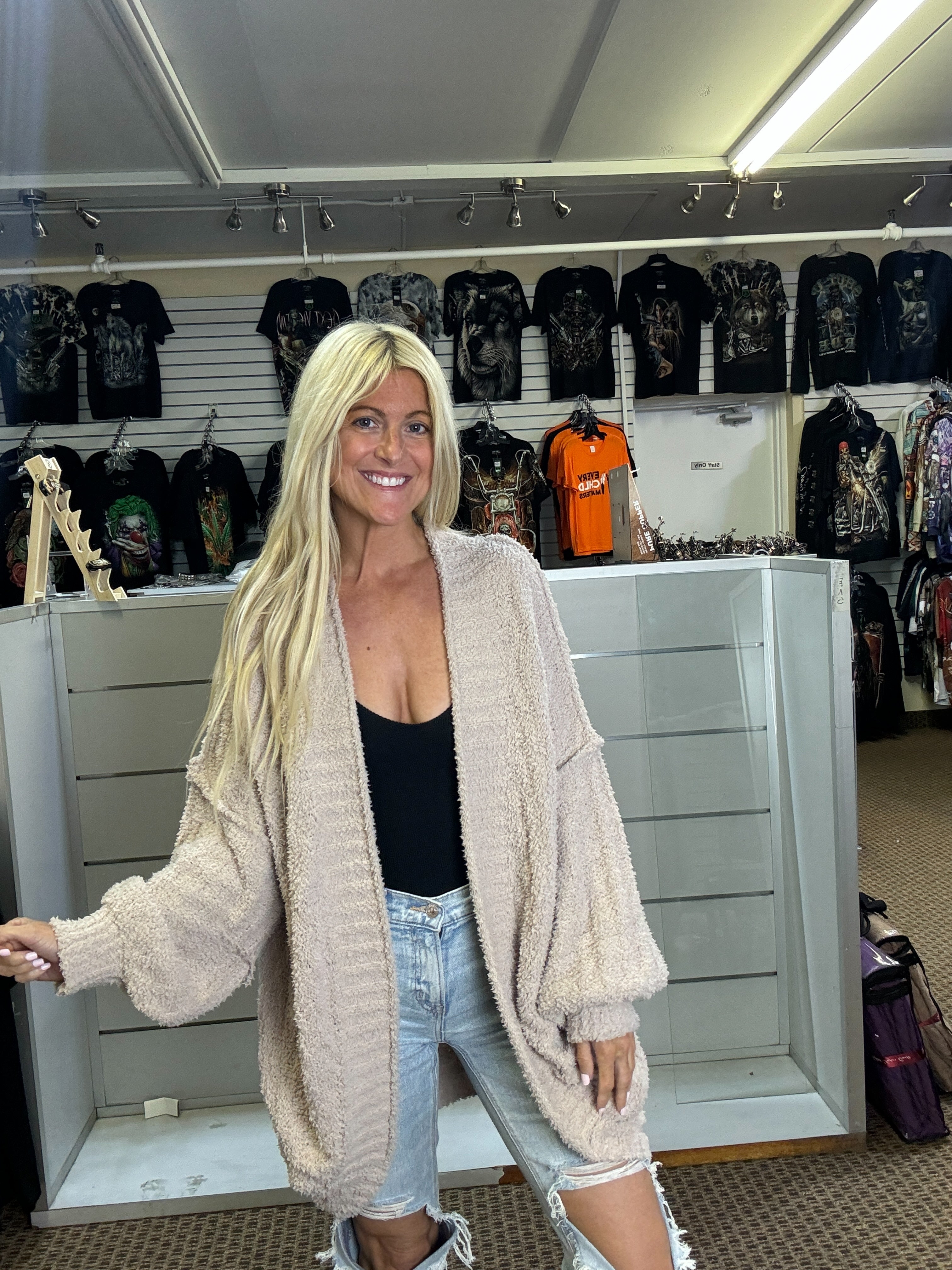 Super Soft Dreamy Cardigan-Taupe-SALE