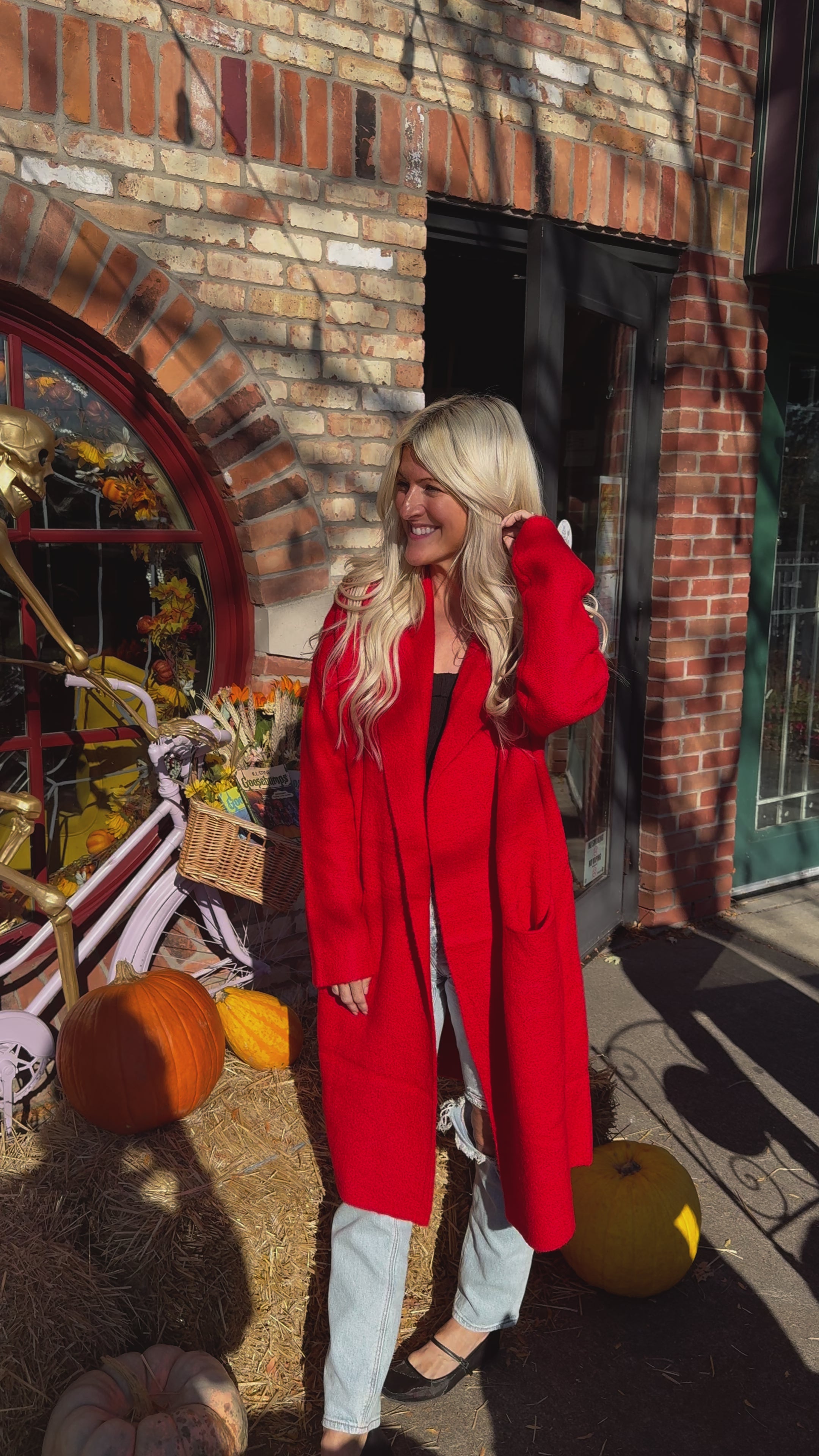 The Perfect Red Coatigan-SALE