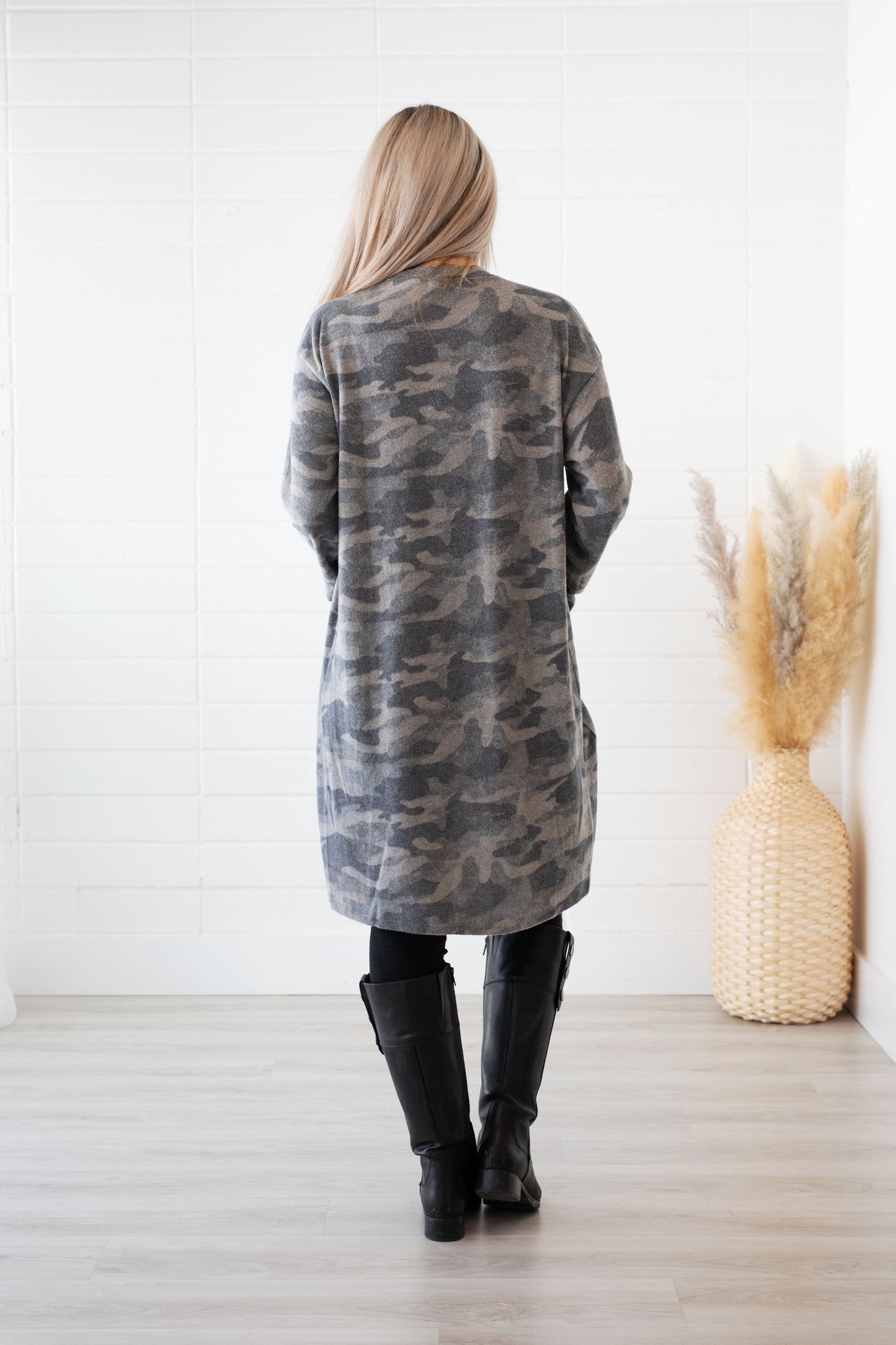 Camo Soft Brushed Cardigan