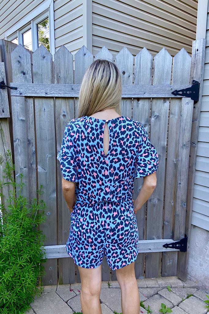 Romper Mint Leopard Love
