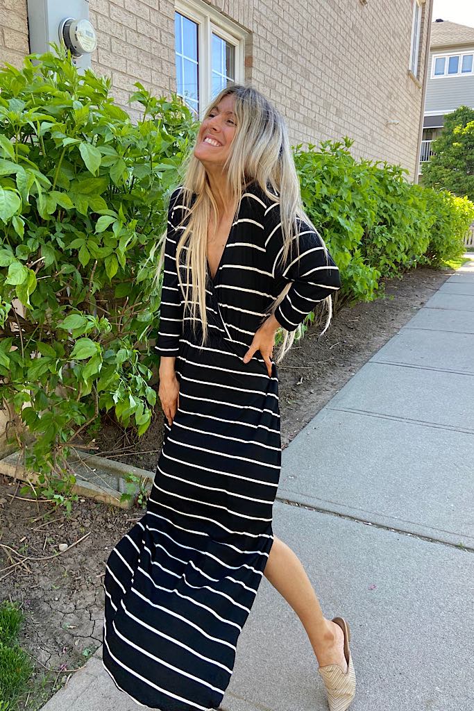Pre Order Picnic With Me Striped Maxi Dress
