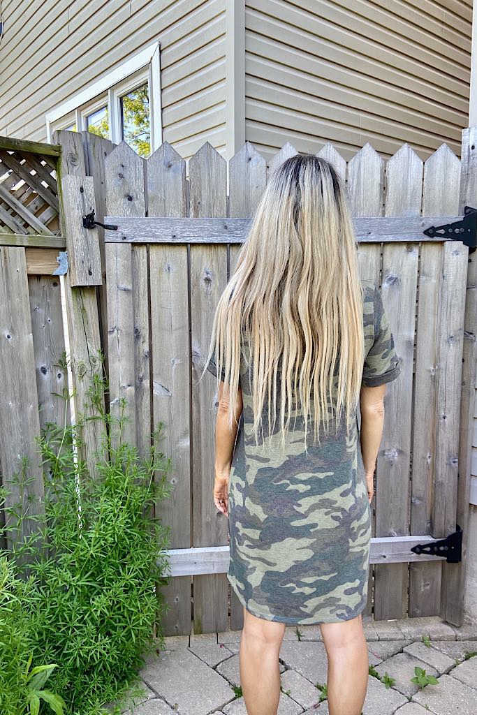 Joyous Camo Midi Dress