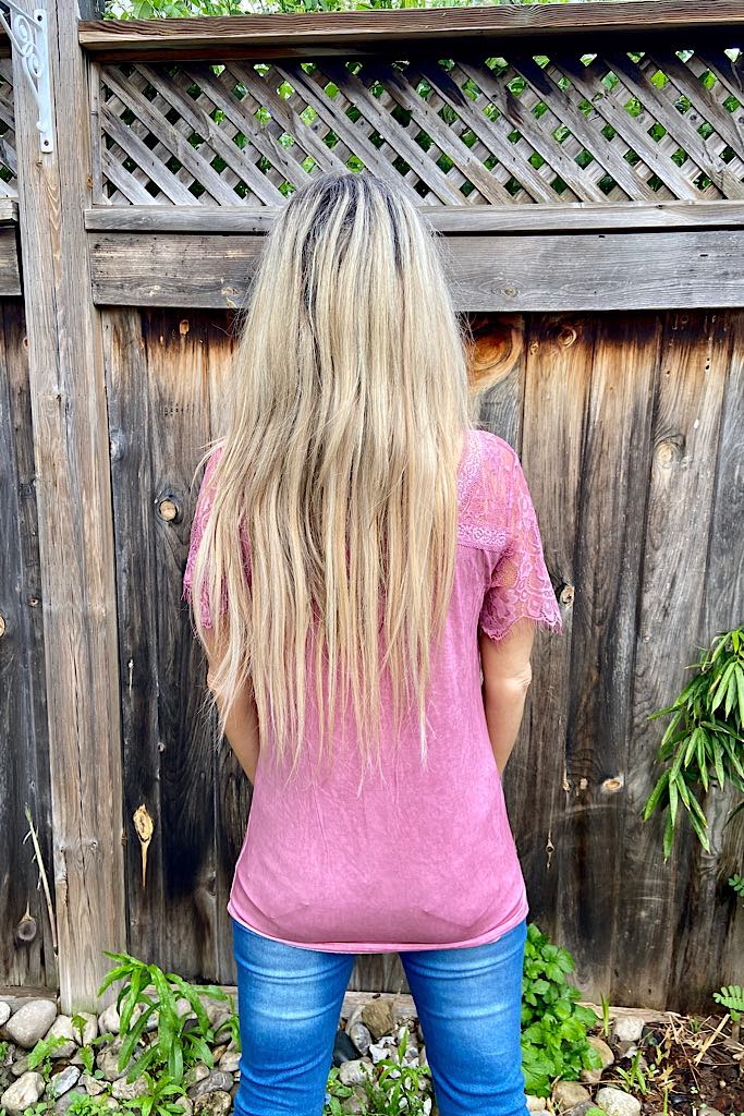 Pretty In Plum Lace Top