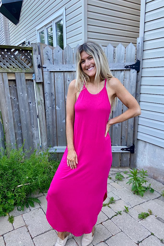 Pink Soft Perfect Fit Midi Dresses