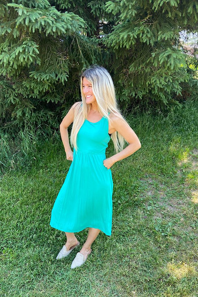 Mint Bella Sleeveless Dress