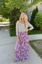 Stunning Striped Floral Love Maxi