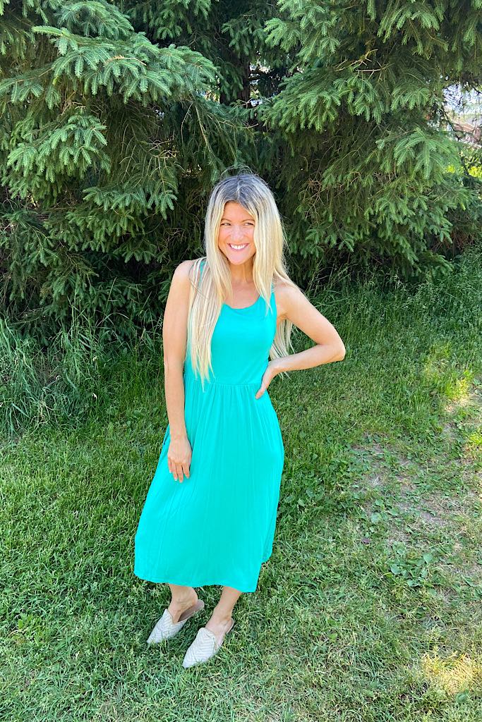 Mint Bella Sleeveless Dress