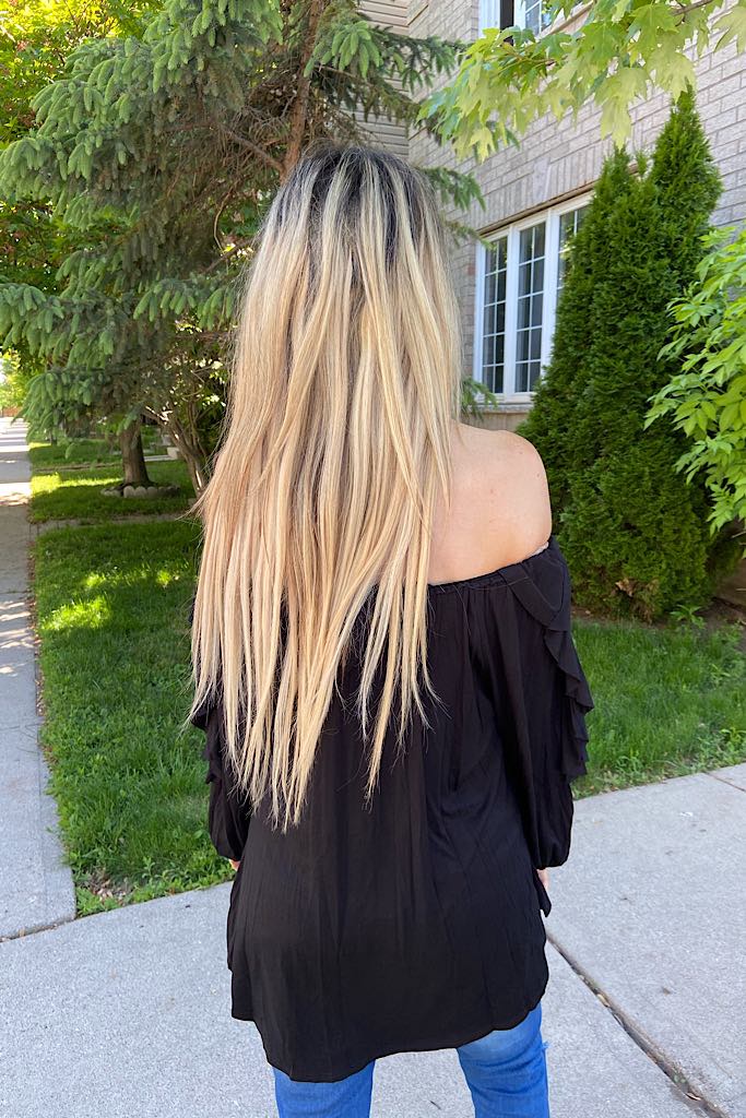 Darling Black Off The Shoulder Top