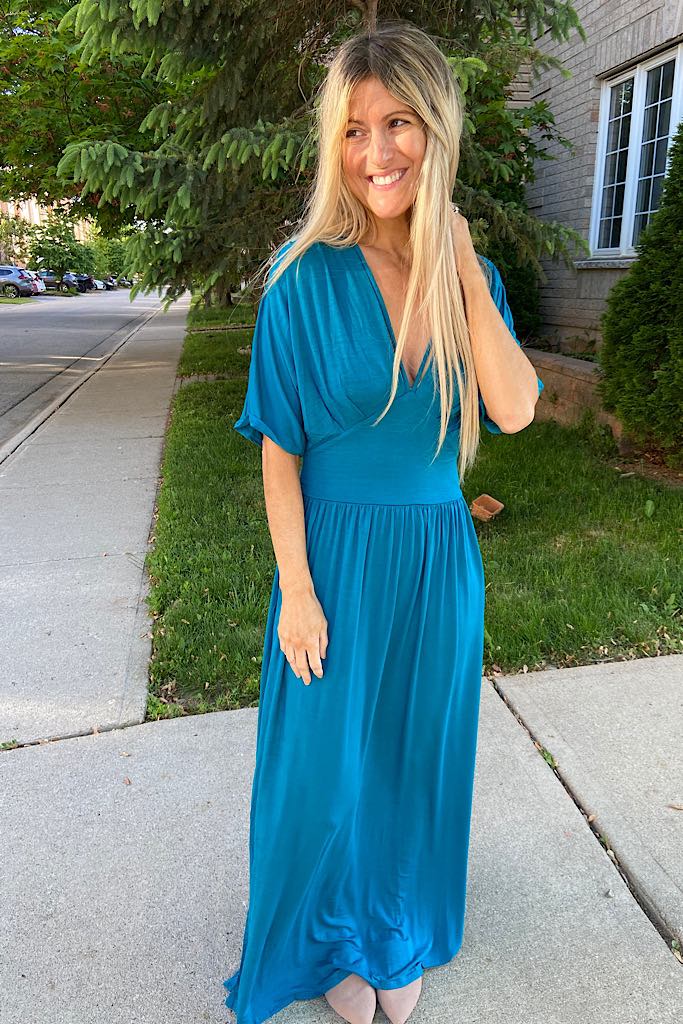 Stunning Teal Maxi Dress
