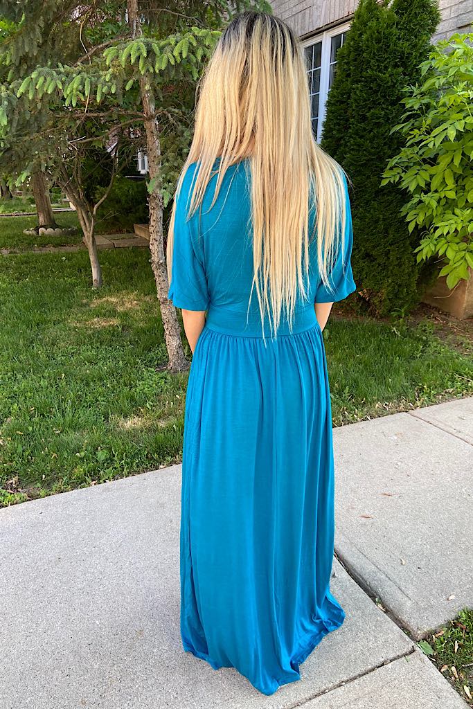 Stunning Teal Maxi Dress