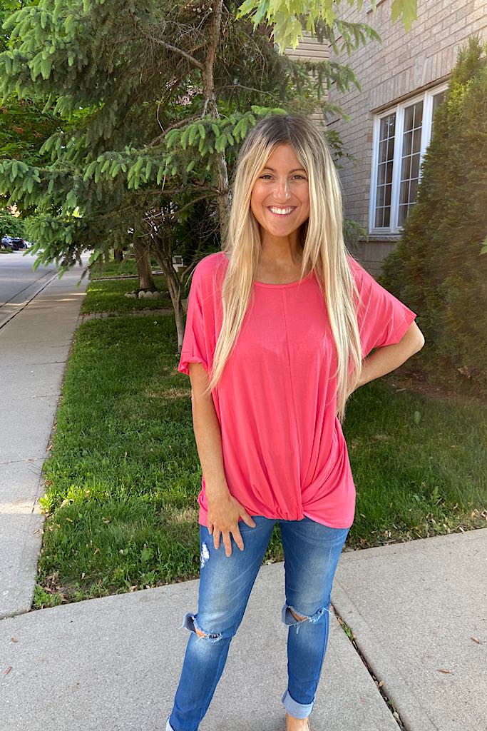 Pretty in Coral Top