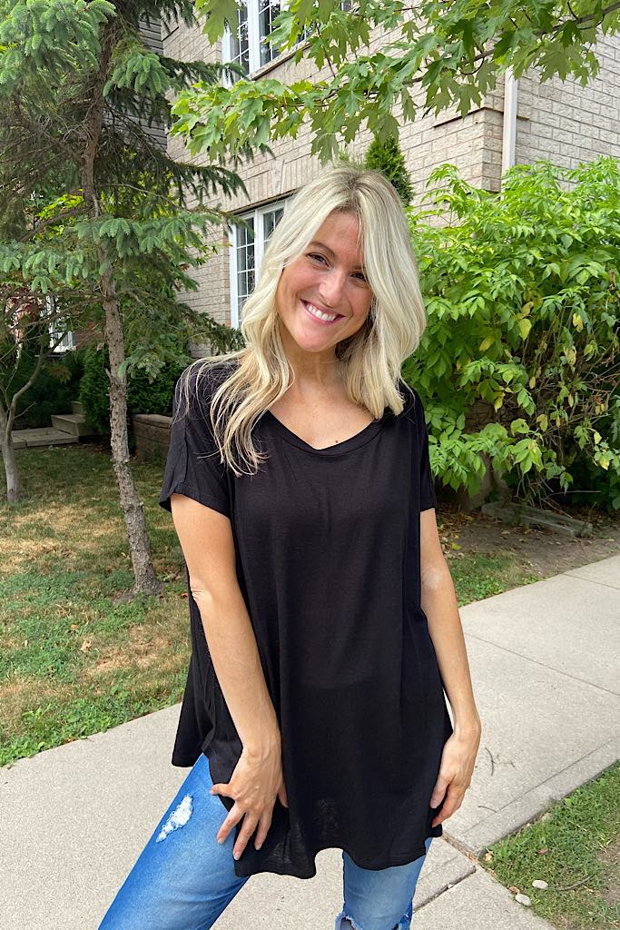 Classic Black Tunic Top