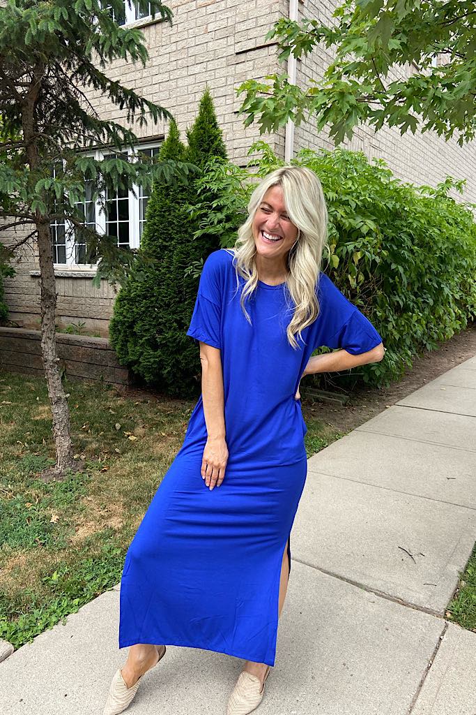 The Perfect Summer Dress- Royal Blue