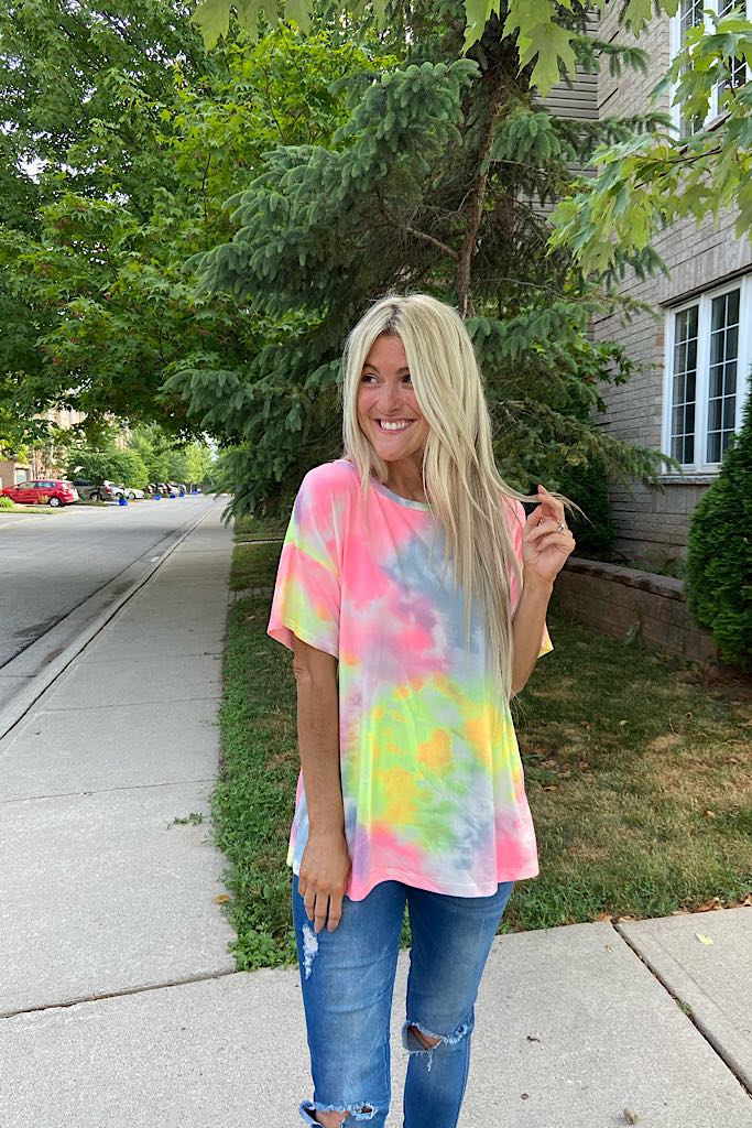 Buttery Soft Tie Dye Milkshake Top