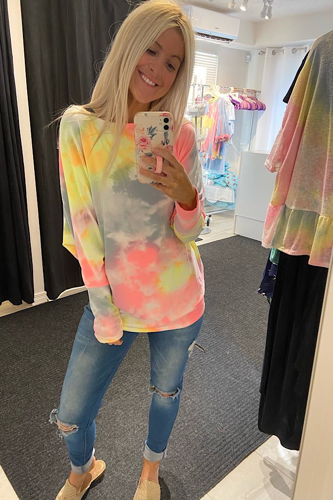Keeping Your Secrets Tie Dye Top