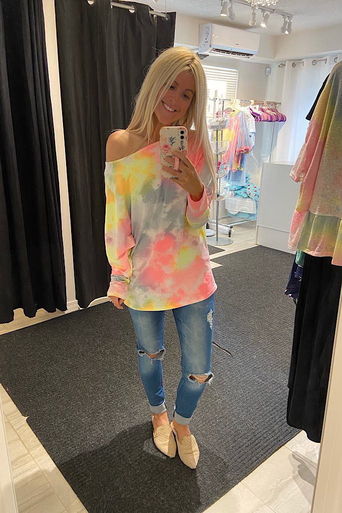 Keeping Your Secrets Tie Dye Top