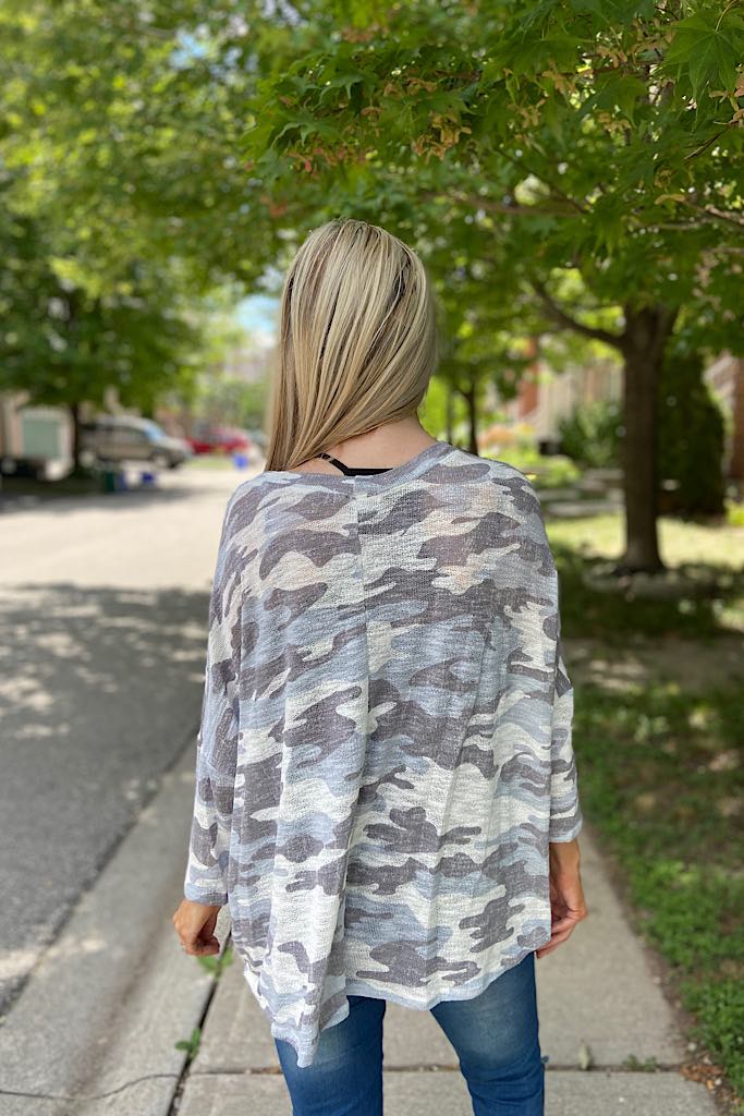 Gorgeous Light Grey Camo Knit