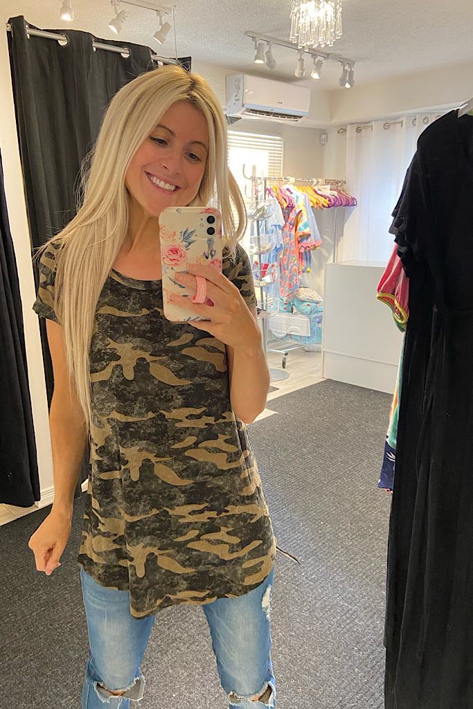 Vintage Camo Top