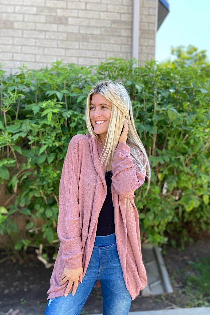 Classy & Cozy Rose Cardigan