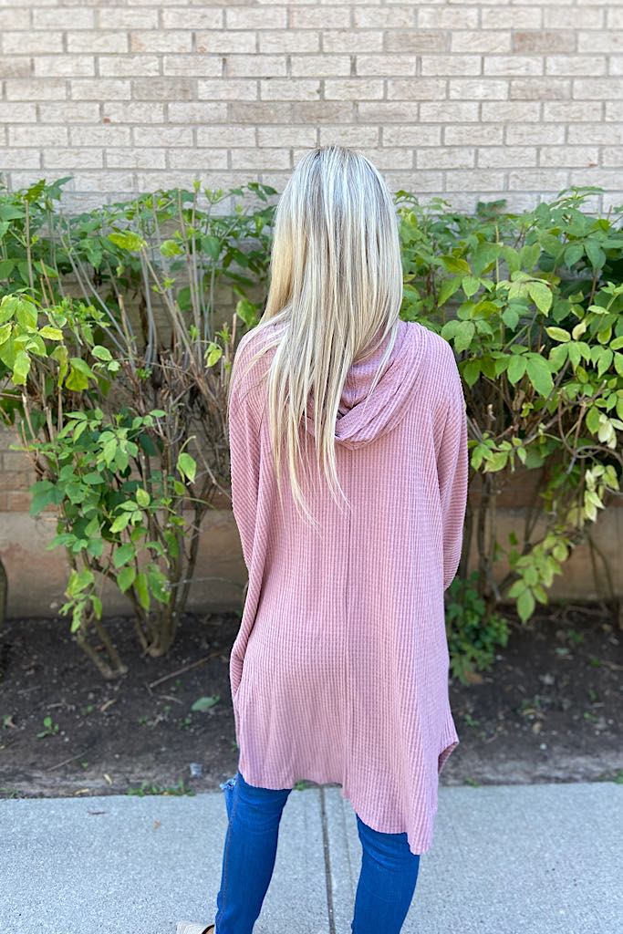 Boho Chic Cardigan-Mauve