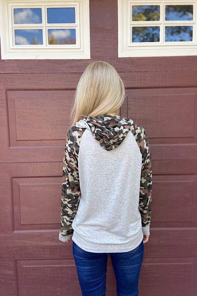 Always Camo Contrast Hoodie