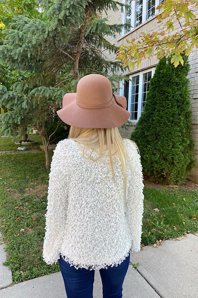 Elite Ivory Popcorn Knit Sweater