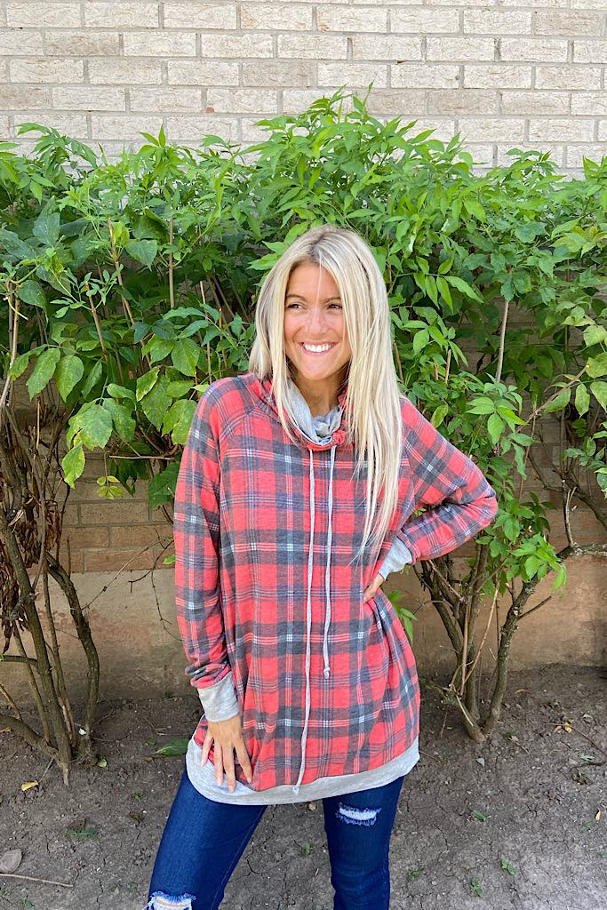 The Girl Next Door Plaid Tunic Top