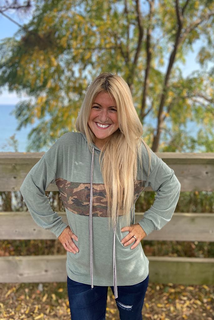 Camo Sage Sweetie Hoodie