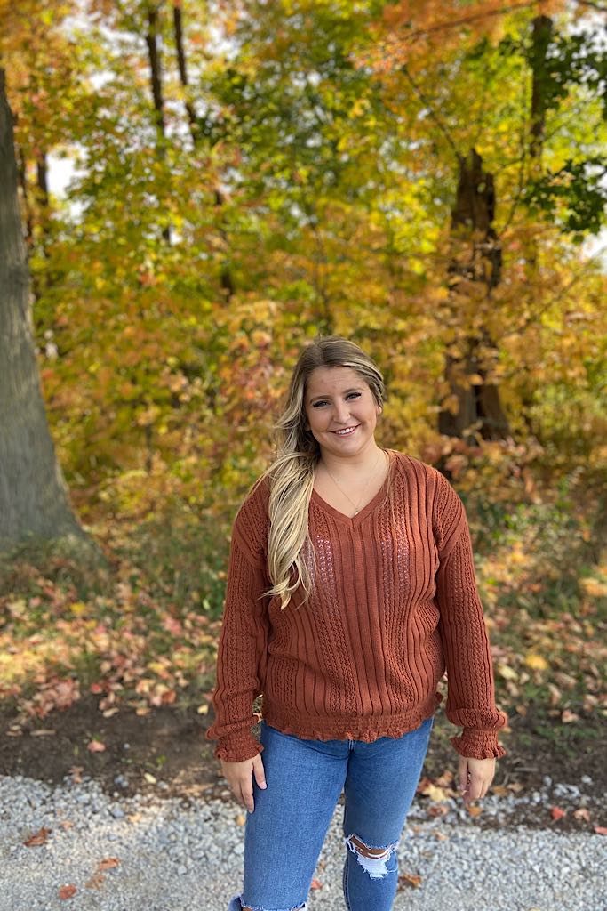 OMG Rust Is Life Knit Sweater