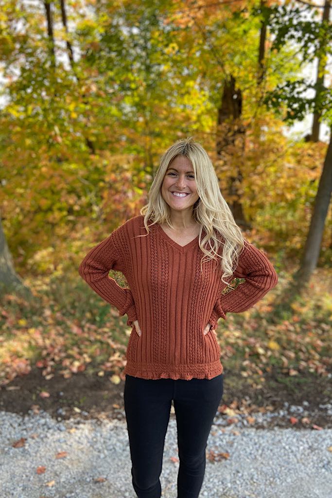 OMG Rust Is Life Knit Sweater