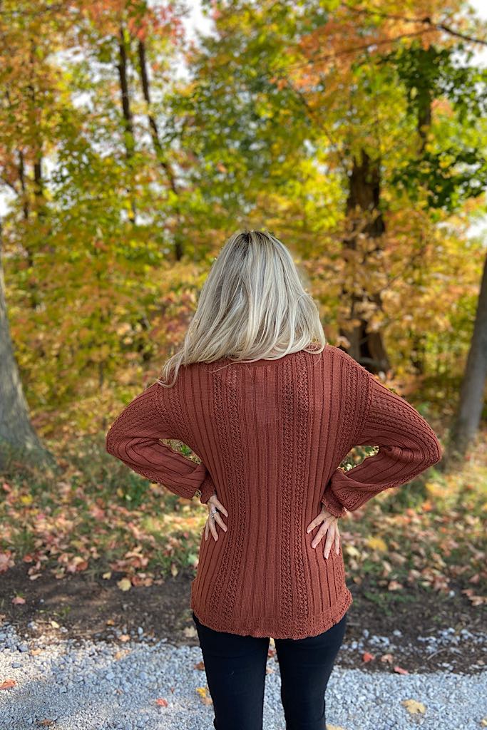 OMG Rust Is Life Knit Sweater
