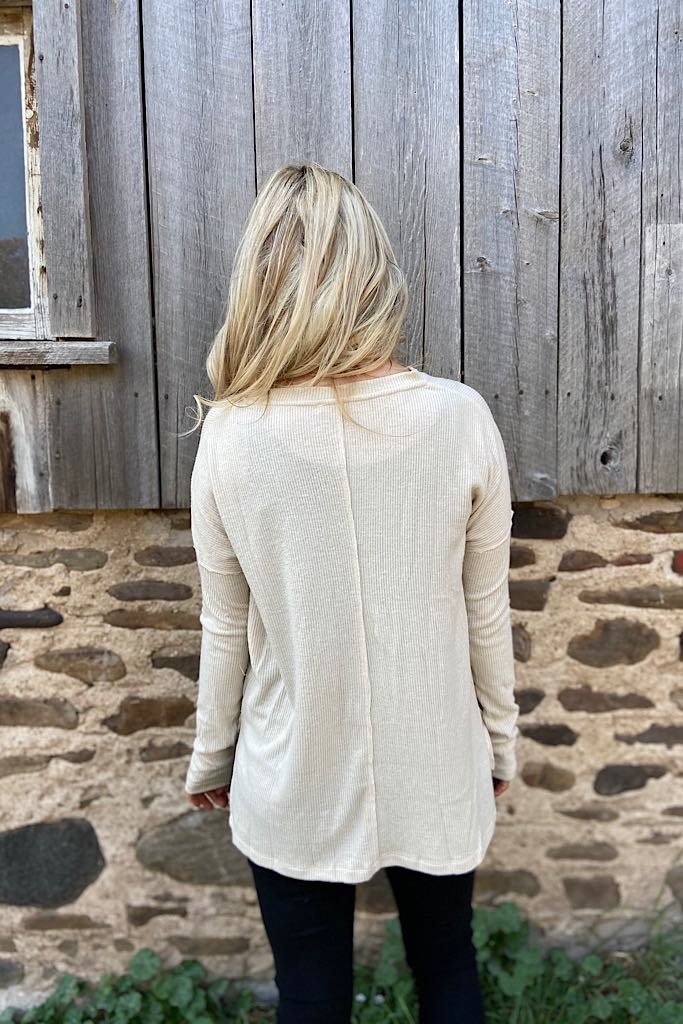 Soft Touch Hacci Pocket Top