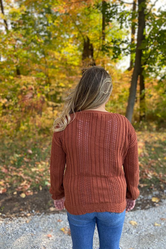 OMG Rust Is Life Knit Sweater