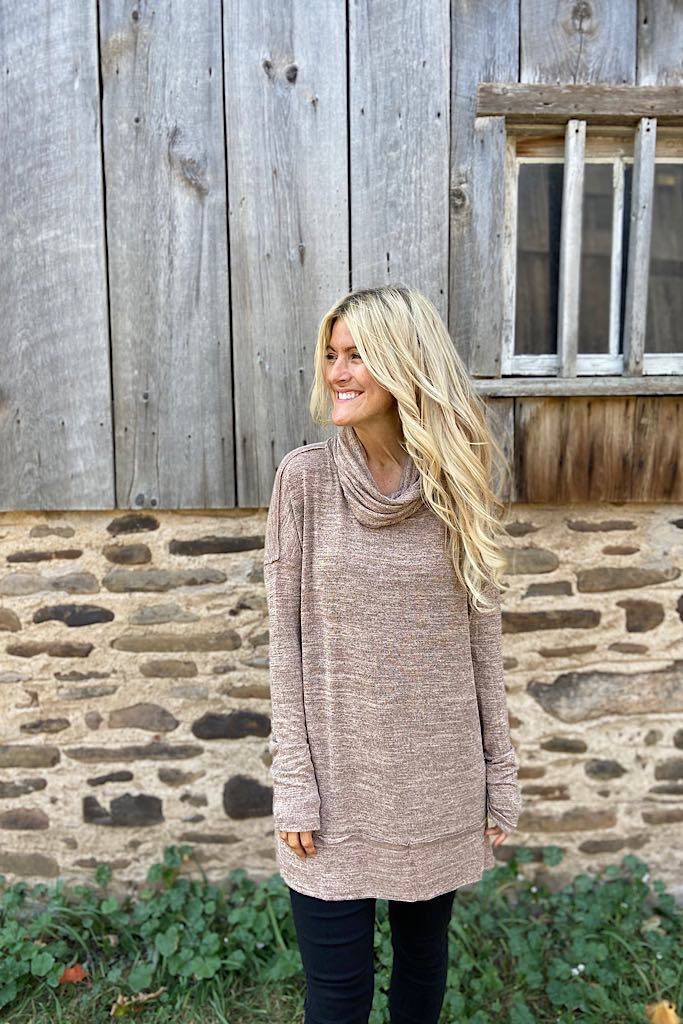 Mocha Me Crazy Tunic Top