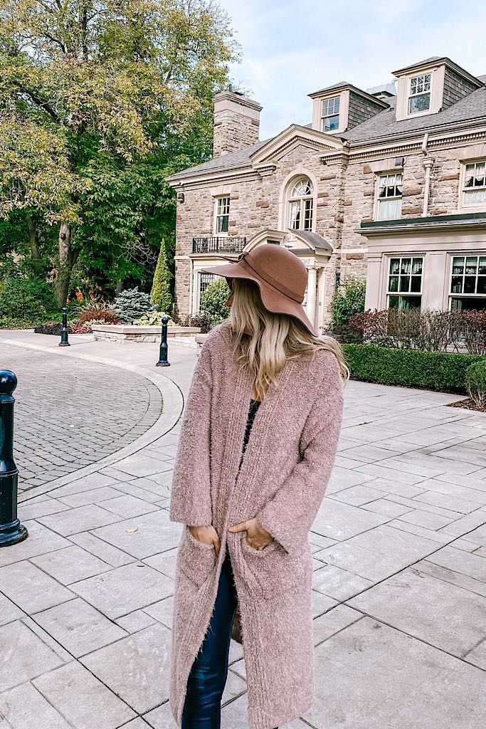 Taupe Cozy Happy Vibes Cardigan