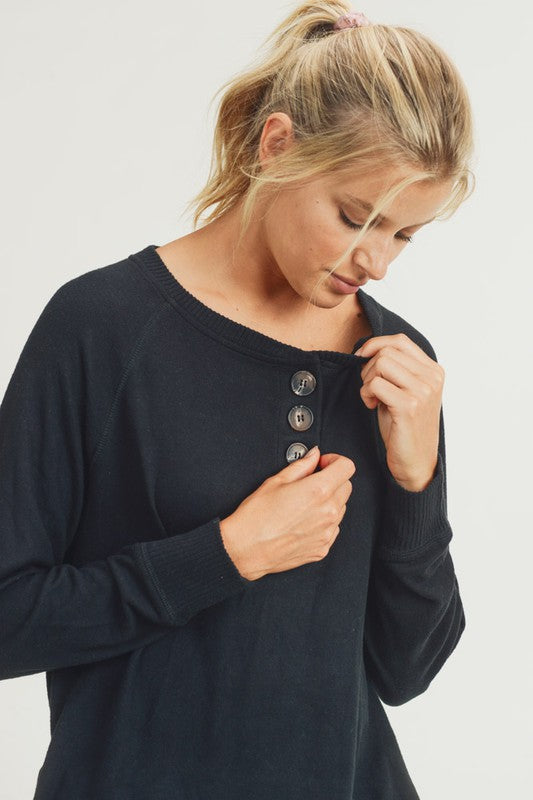 The Black Sia Button Tunic