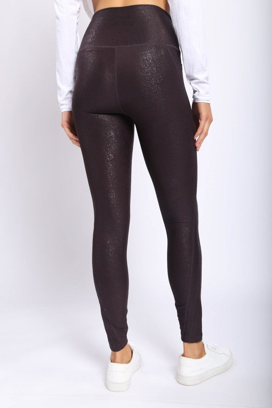 High Waisted Faux Leather Leggings-SALE