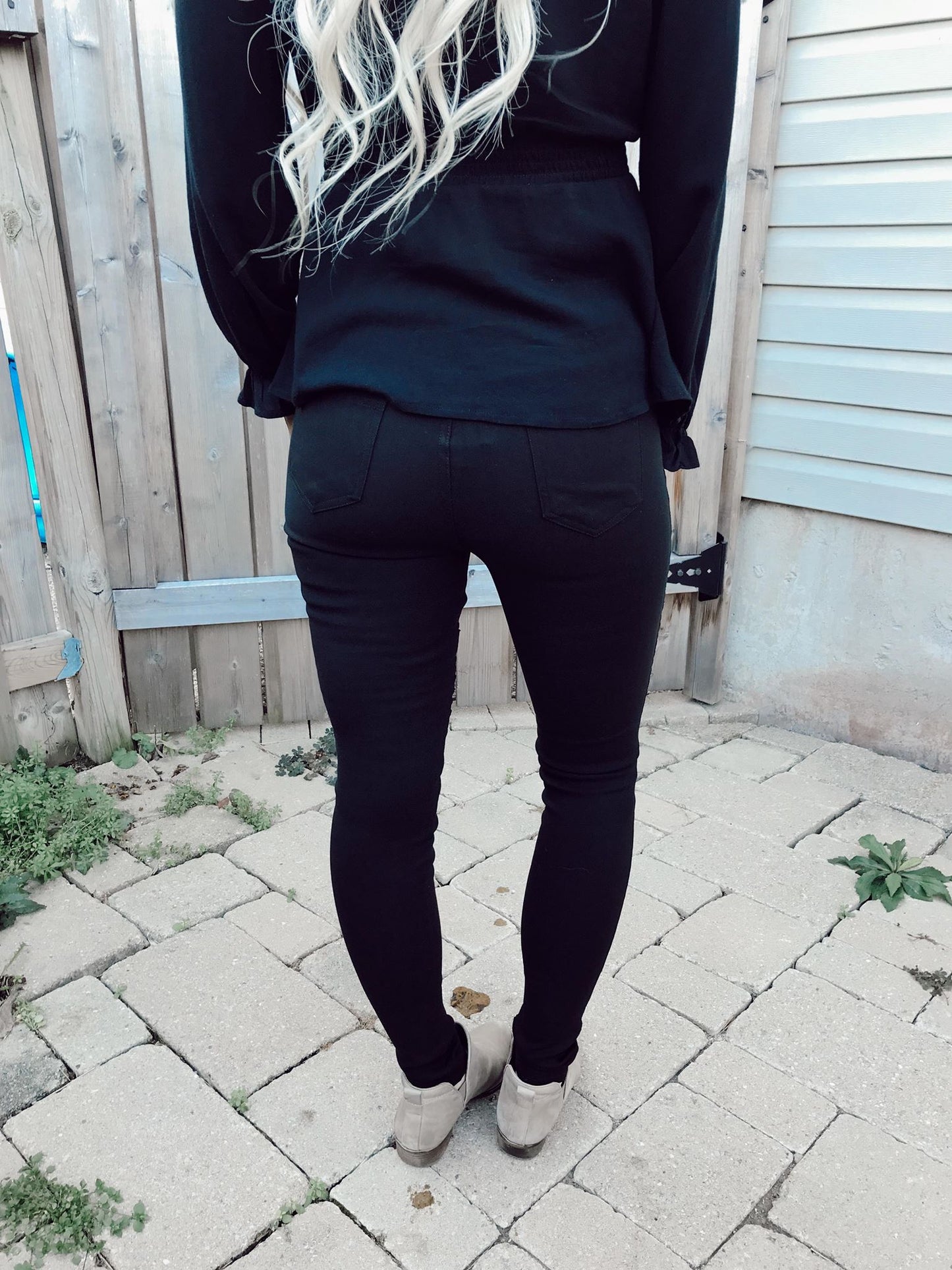 New Colour Navy High Waisted Moto Jeggings