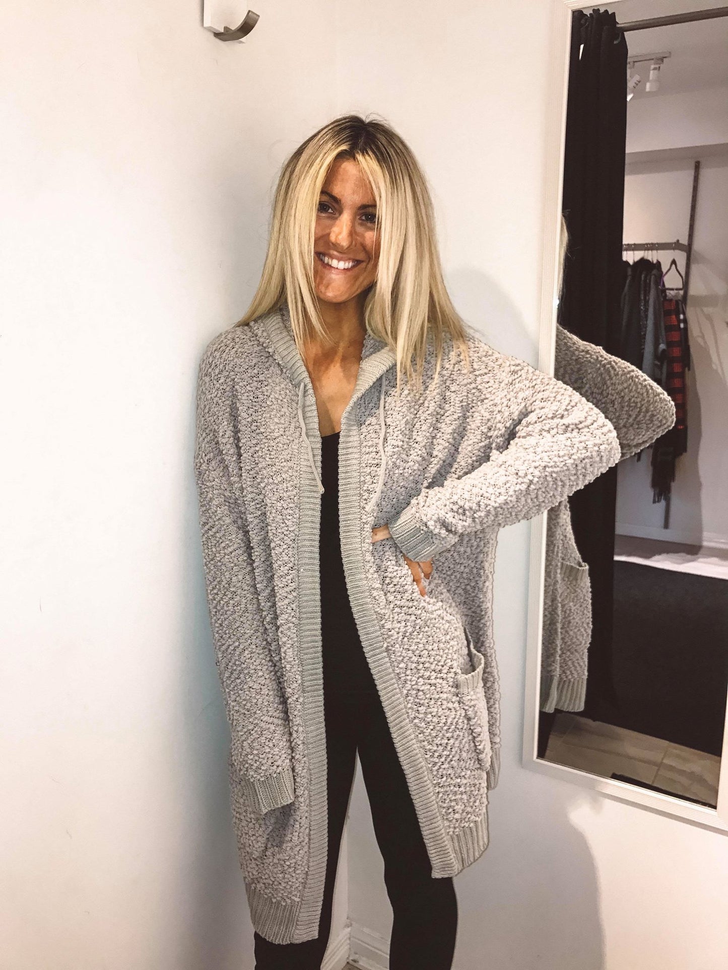 Cozy Soft Teddy Cardigan-Dusty Pink