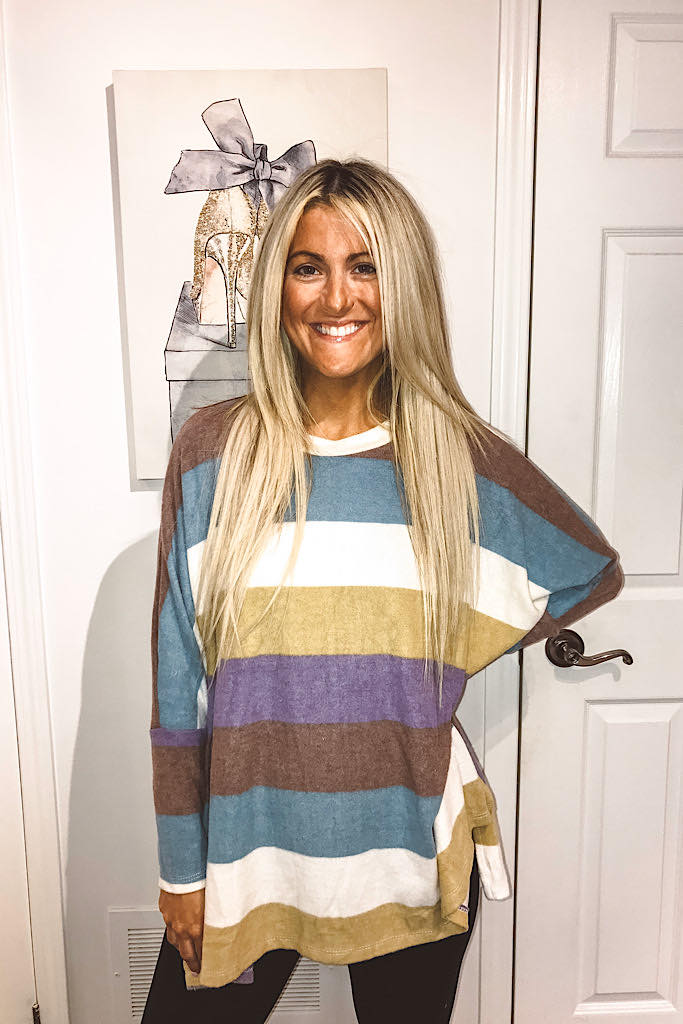 Colour Rainbow Loose Boho Top