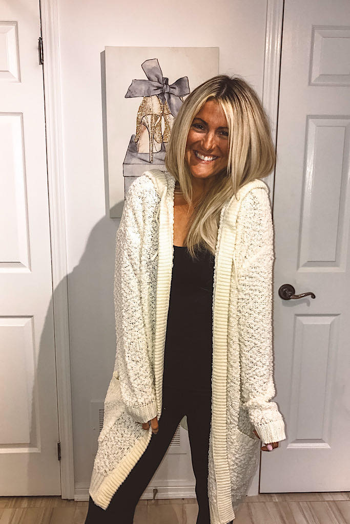 Cozy Soft Teddy Cardigan- Ivory